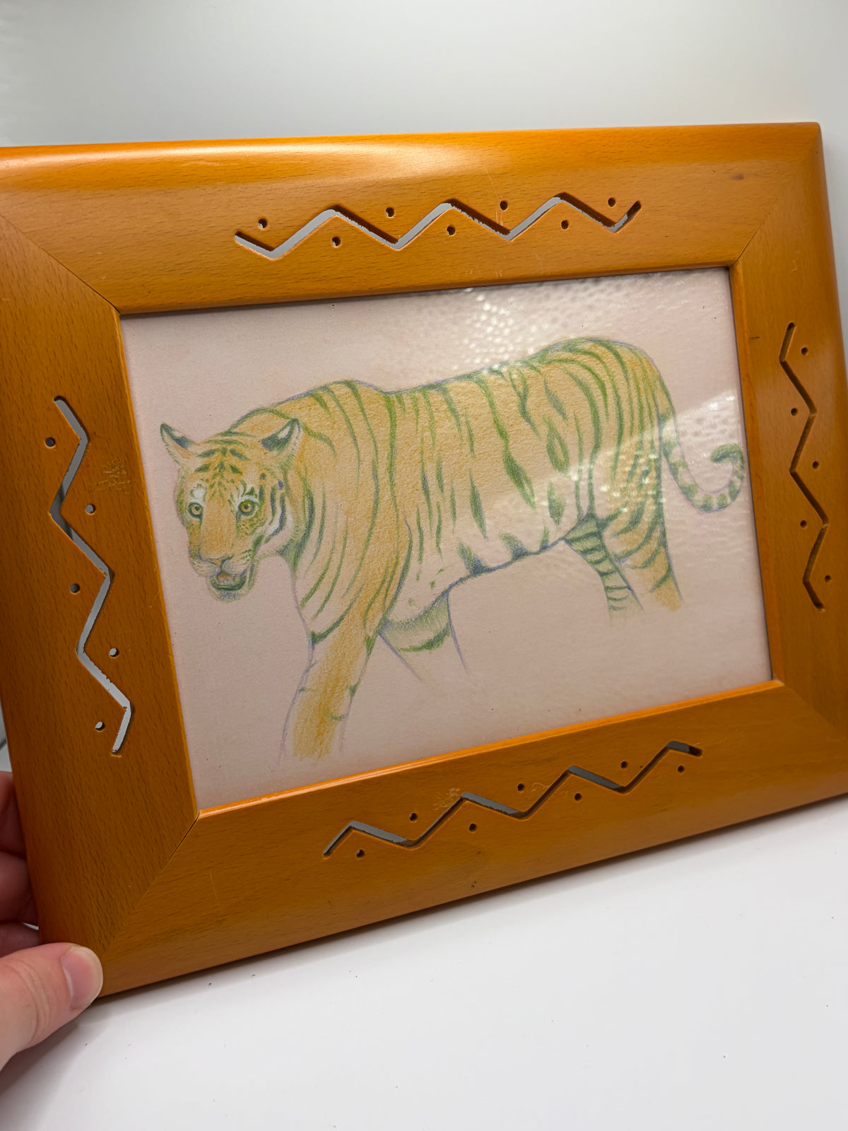 Tiger Print Framed