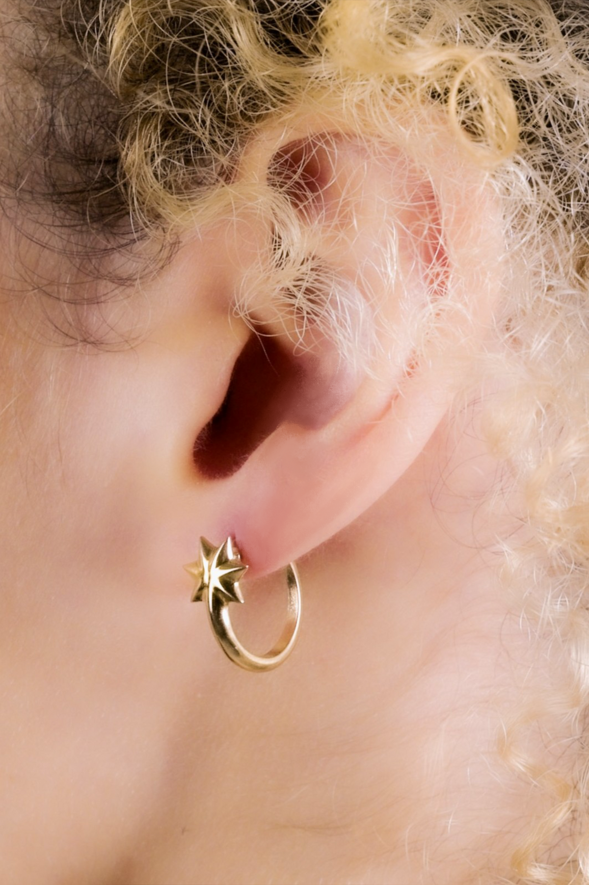 Star Hoop Earrings