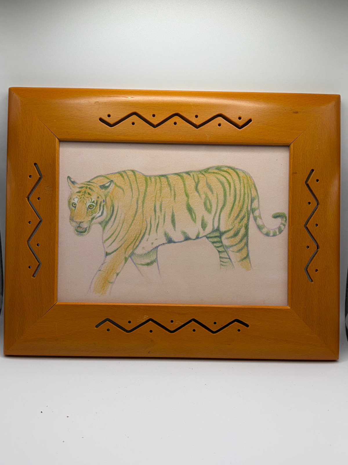 Tiger Print Framed