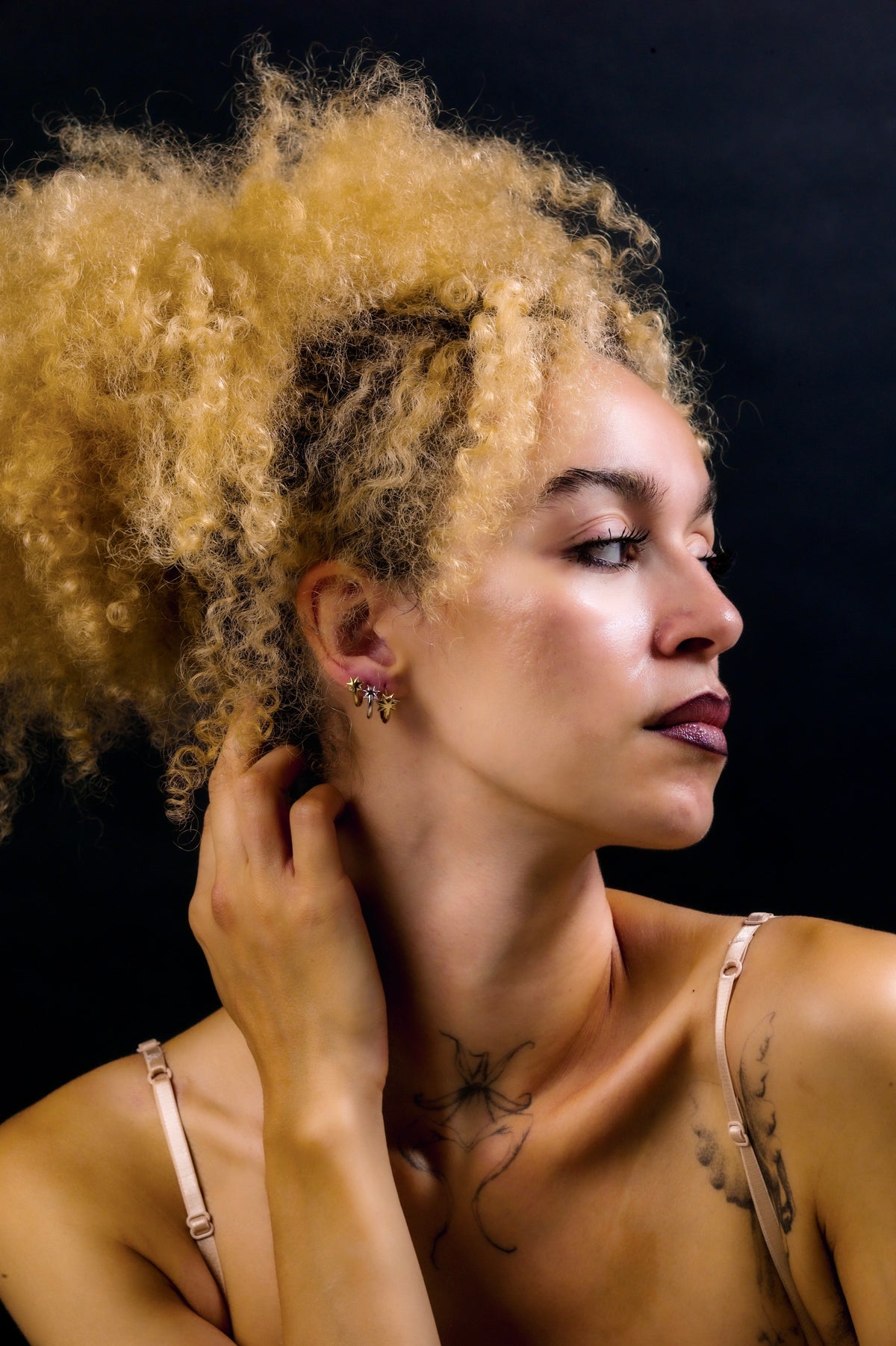 Star Hoop Earrings